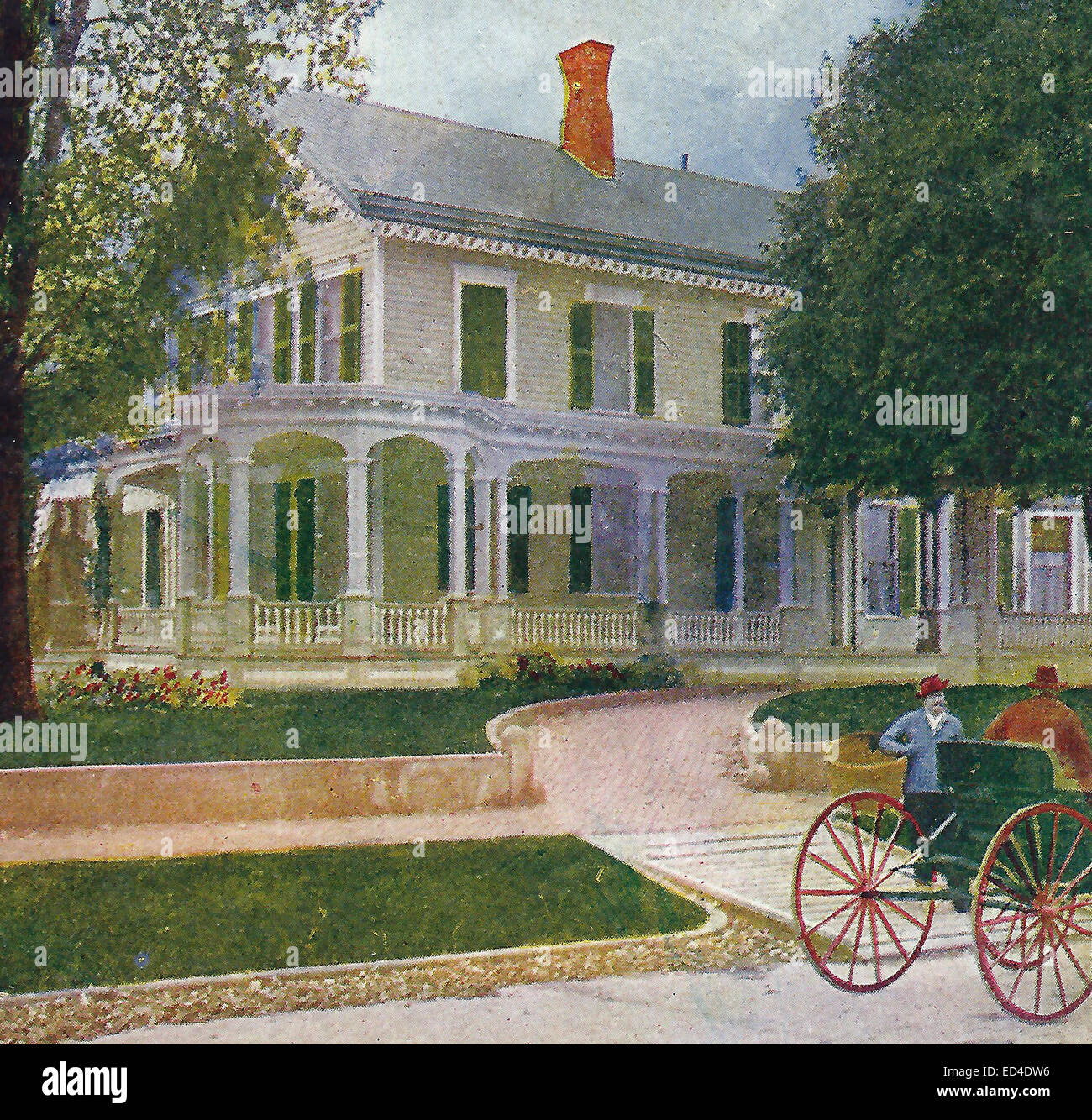 President William McKinley's Late Home, Canton, Ohio 1903 Stock Photo