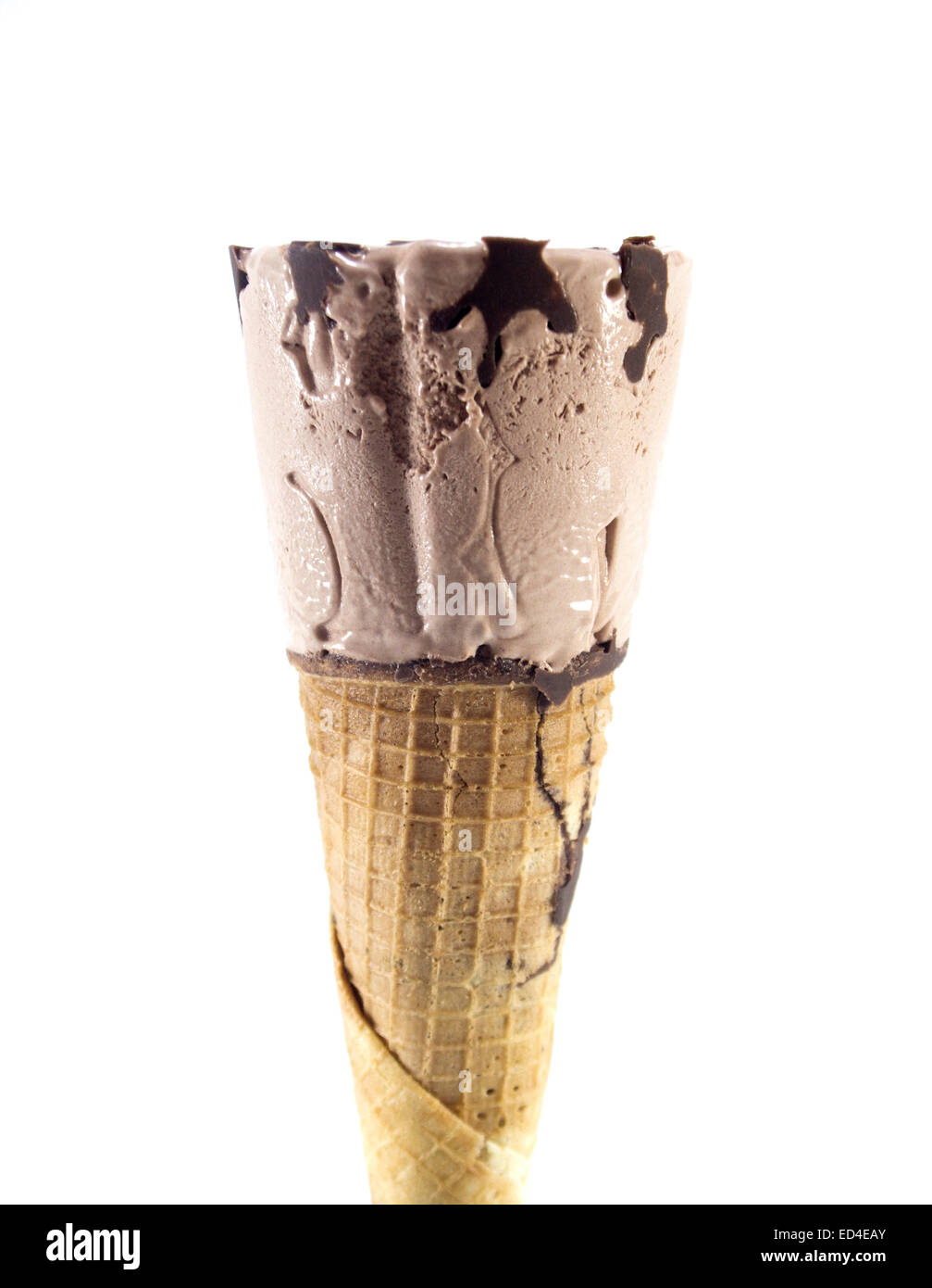 ice cream with cone isolated on white background Stock Photo - Alamy
