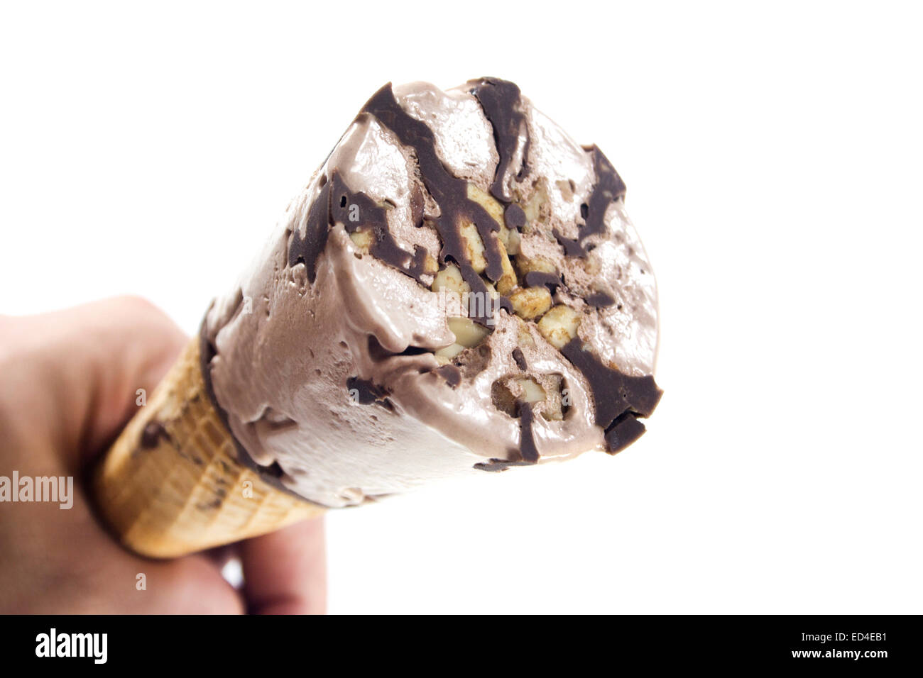 ice cream with cone isolated on white background Stock Photo - Alamy