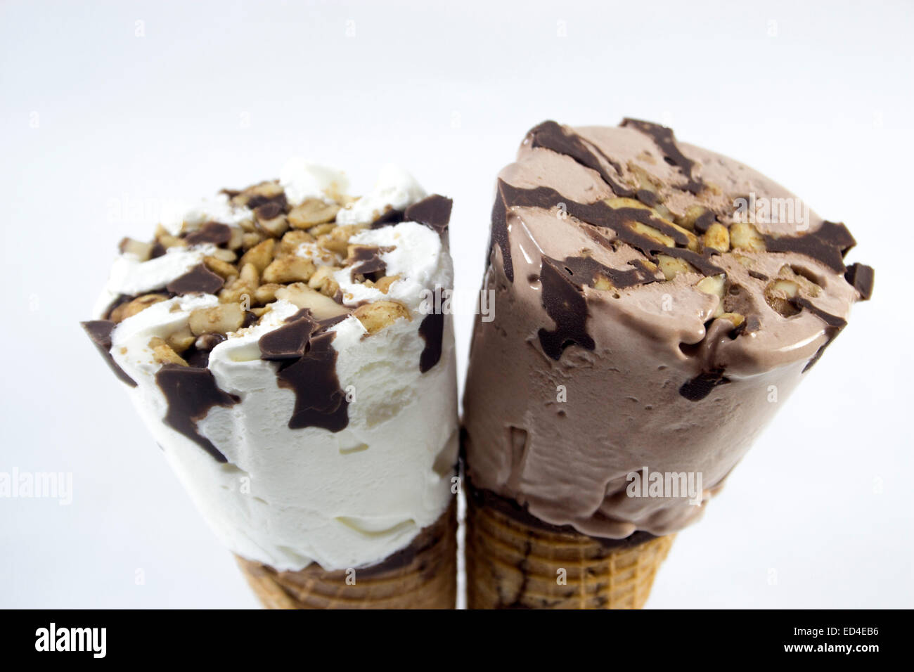 ice cream with cone isolated on white background Stock Photo - Alamy