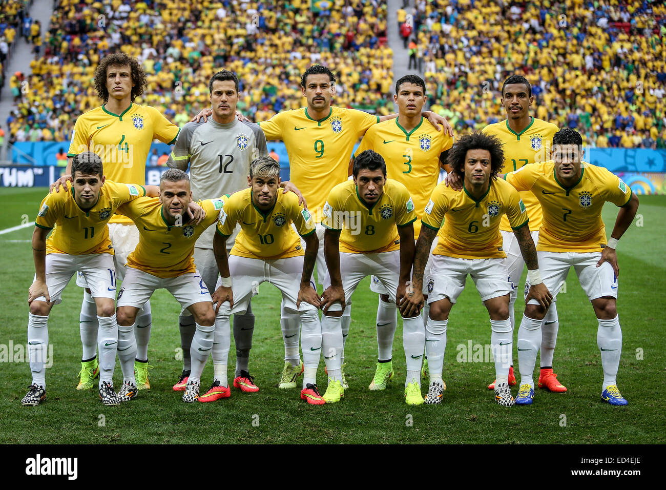2014 FIFA World Cup - Group A - Cameroon v Brazil (1-4) at National Mane Garrincha Stadium  Where: Brasilia, Brazil When: 23 Jun 2014 Stock Photo