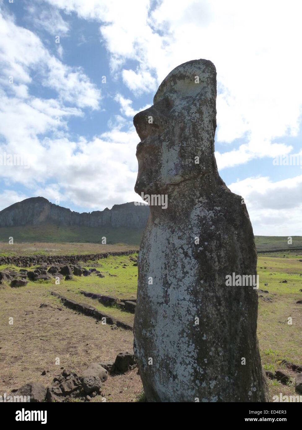 The giant, stone Moai statues at Ahu Tongariki, Rapa Nui (Easter Island), Chile Stock Photo Alamy