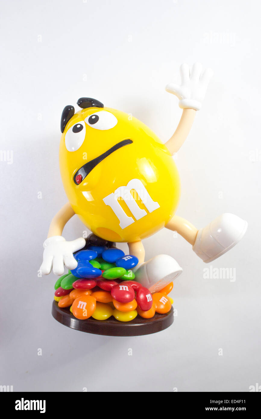 M&M's Yellow Character Candy Dispenser Toy - (Limited Edition