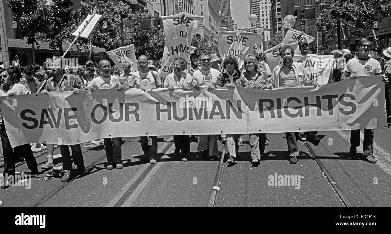 Gay freedom Day Parade, San Francisco, 6/25/78 Stock Photo