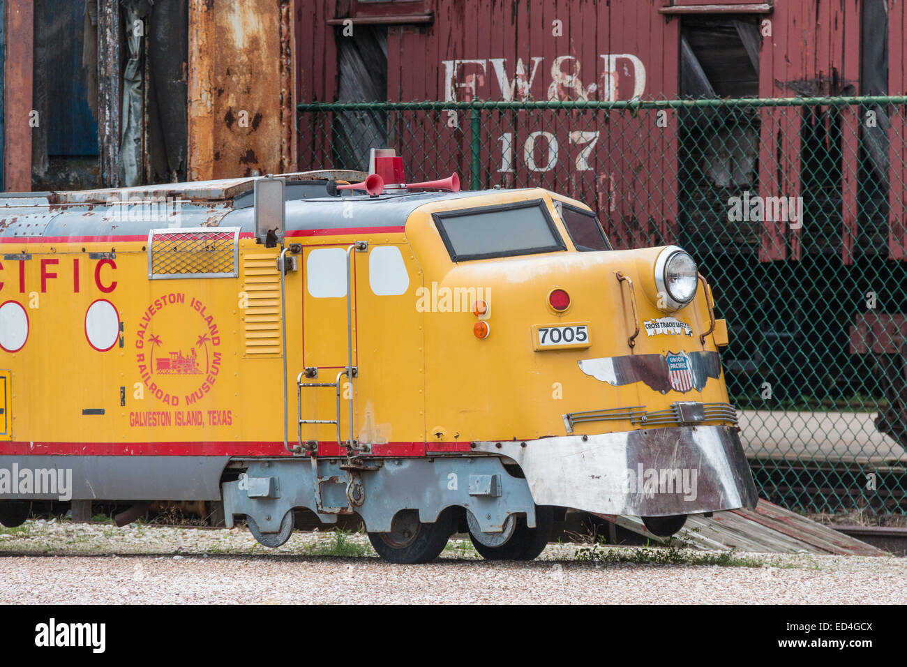 Galveston Railroad Museum miniature train rides Stock Photo Alamy