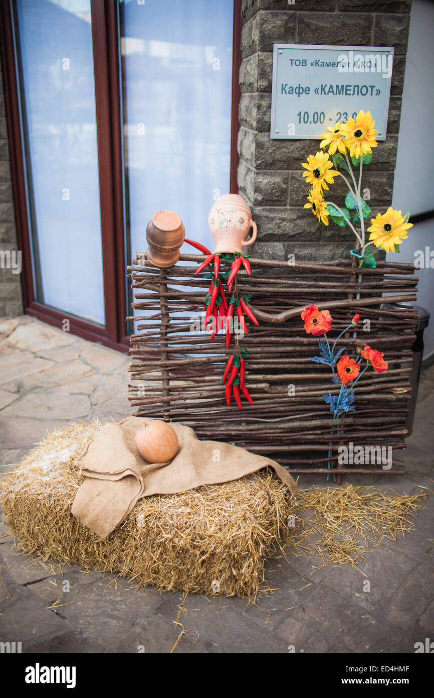 Traditional ukrainian decorations of interiors Stock Photo Alamy