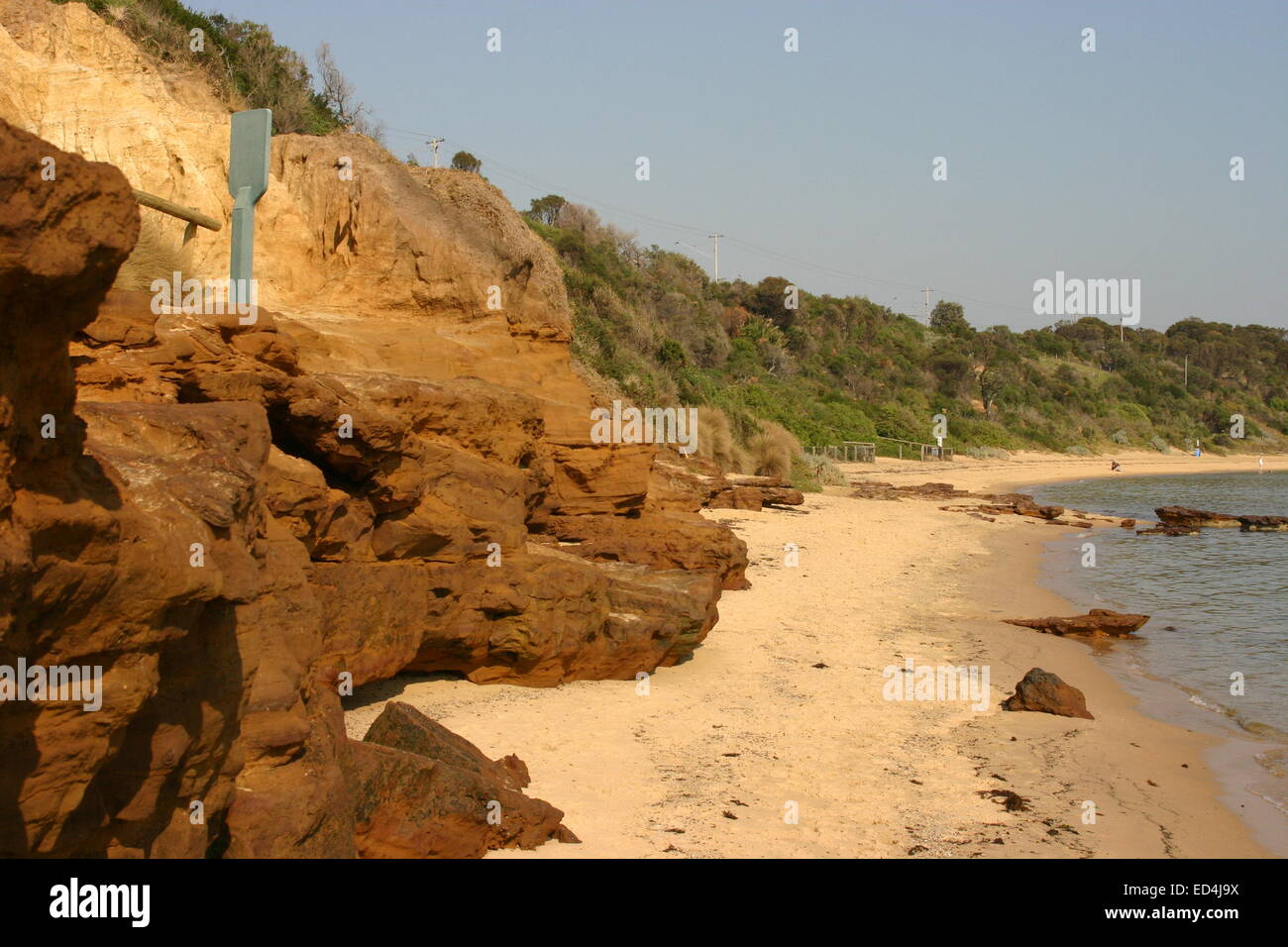 The Rocks at Half Moon Bay - Black Rock, Australia Stock Photo