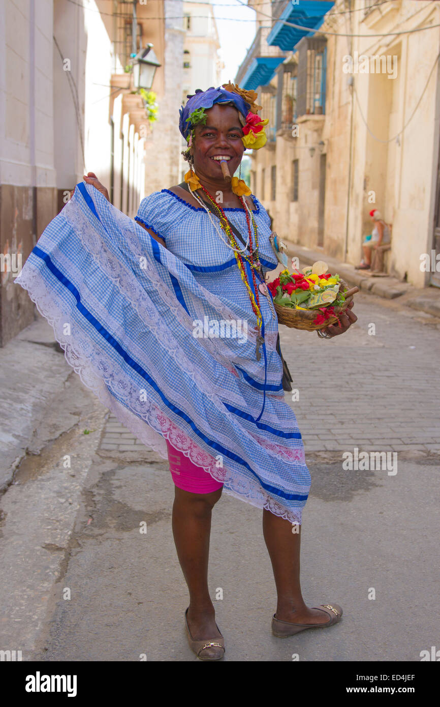 Traditional Cuban Women Stock Photo