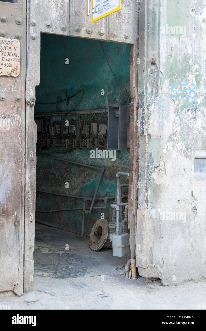 Poverty of Havana Cuba Stock Photo
