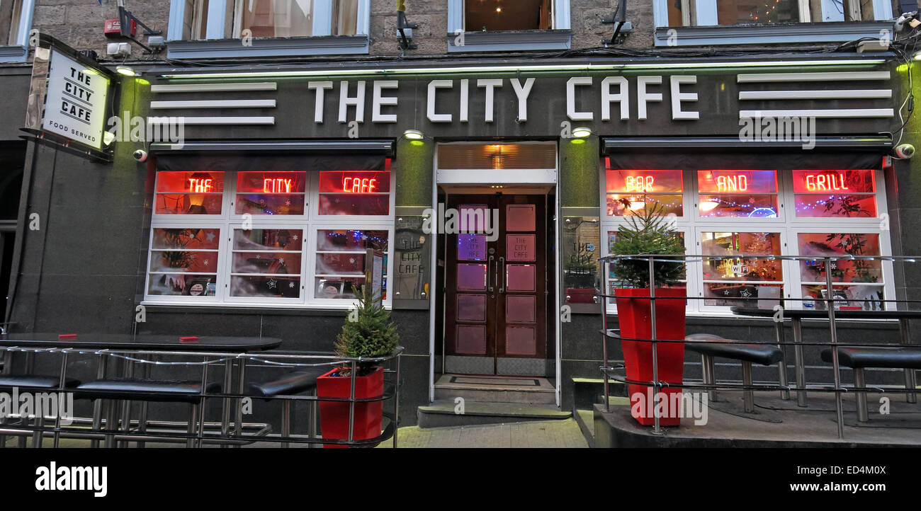 The City Cafe Diner, 19 Blair Street,Edinburgh, Scotland,UK Stock Photo