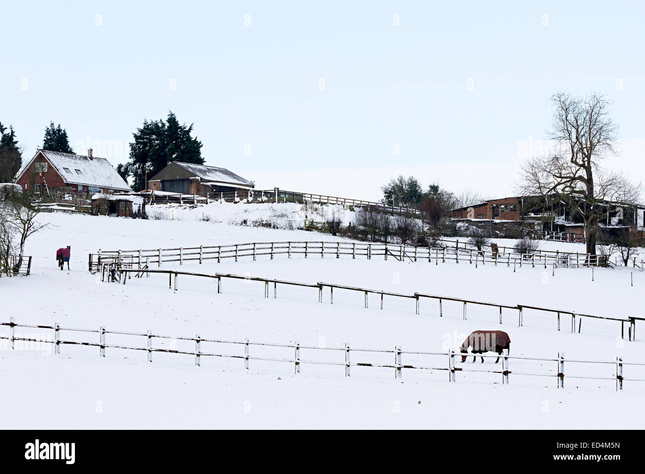 Blidworth, Nottinghamshire, UK. 27th Dec, 2014. After a night of