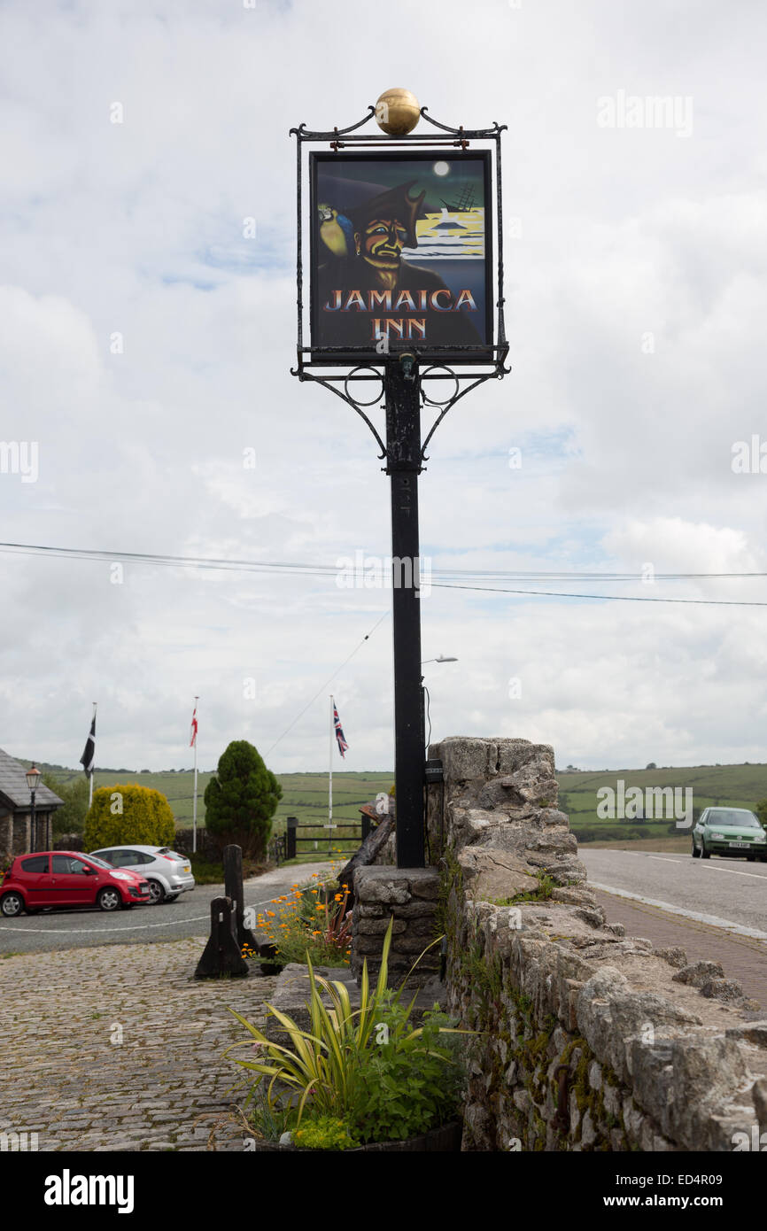 Jamaica Inn in Altarnun near Bodmin, Cornwall, UK. Stock Photo