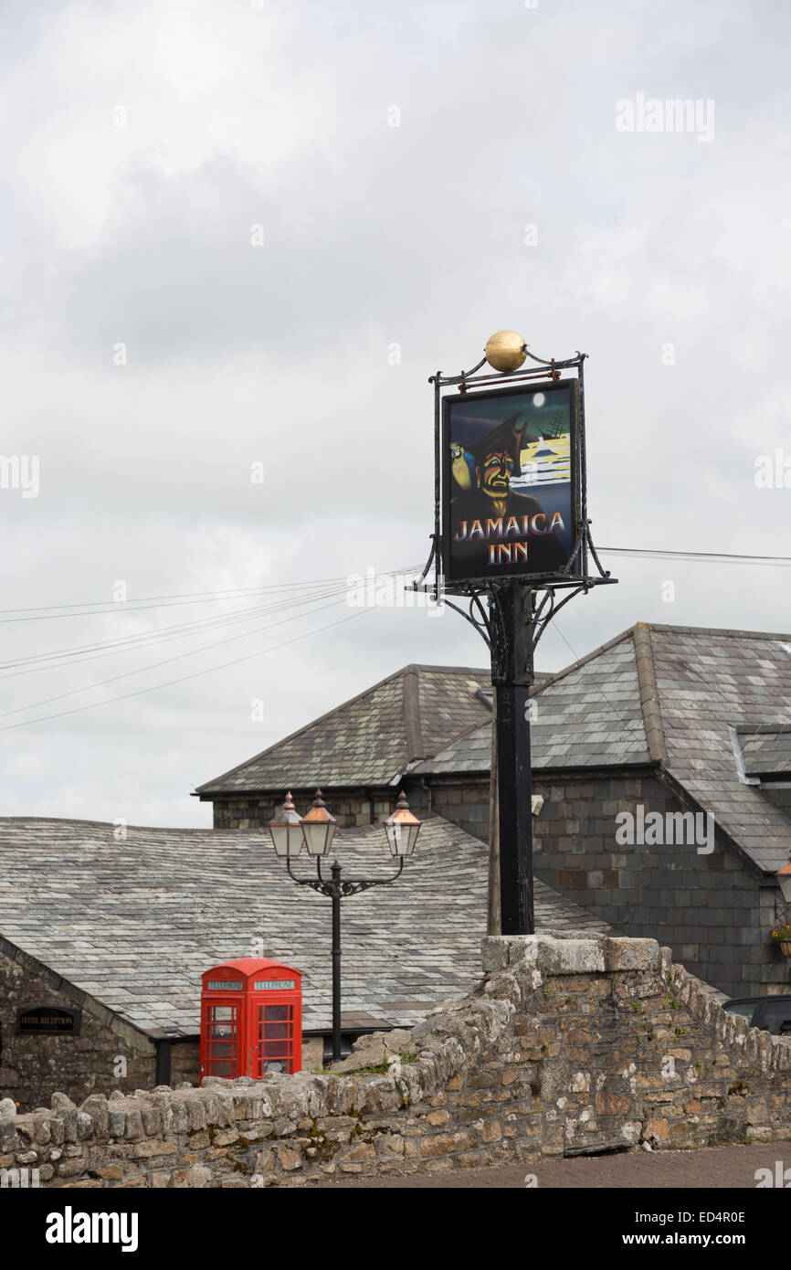 Jamaica Inn in Altarnun near Bodmin, Cornwall, UK. Stock Photo