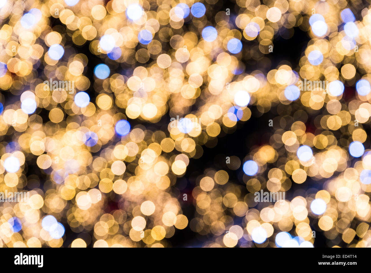 Abstract Vintage City Lights Bokeh Background Stock Photo