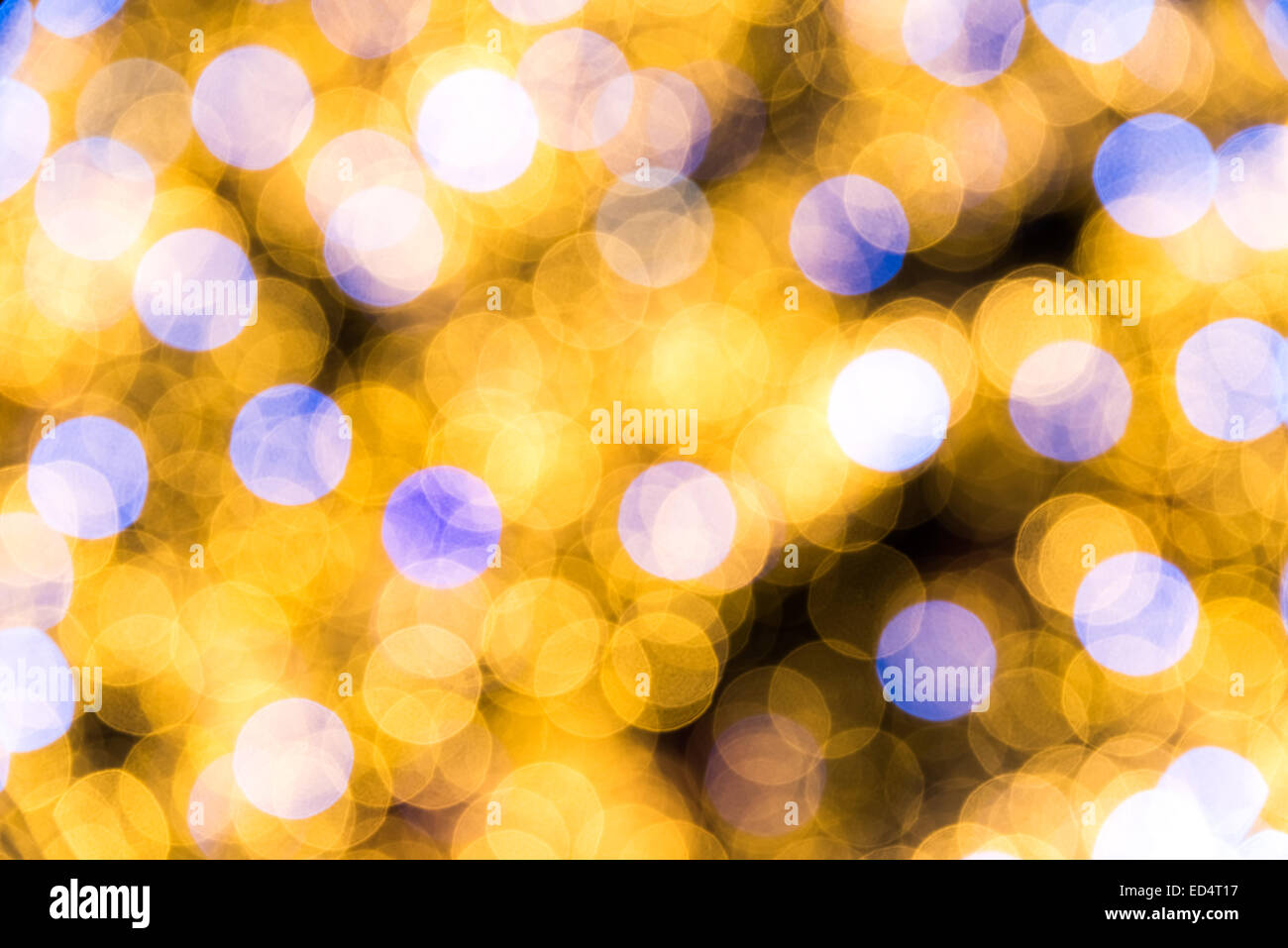 Abstract Vintage City Lights Bokeh Background Stock Photo