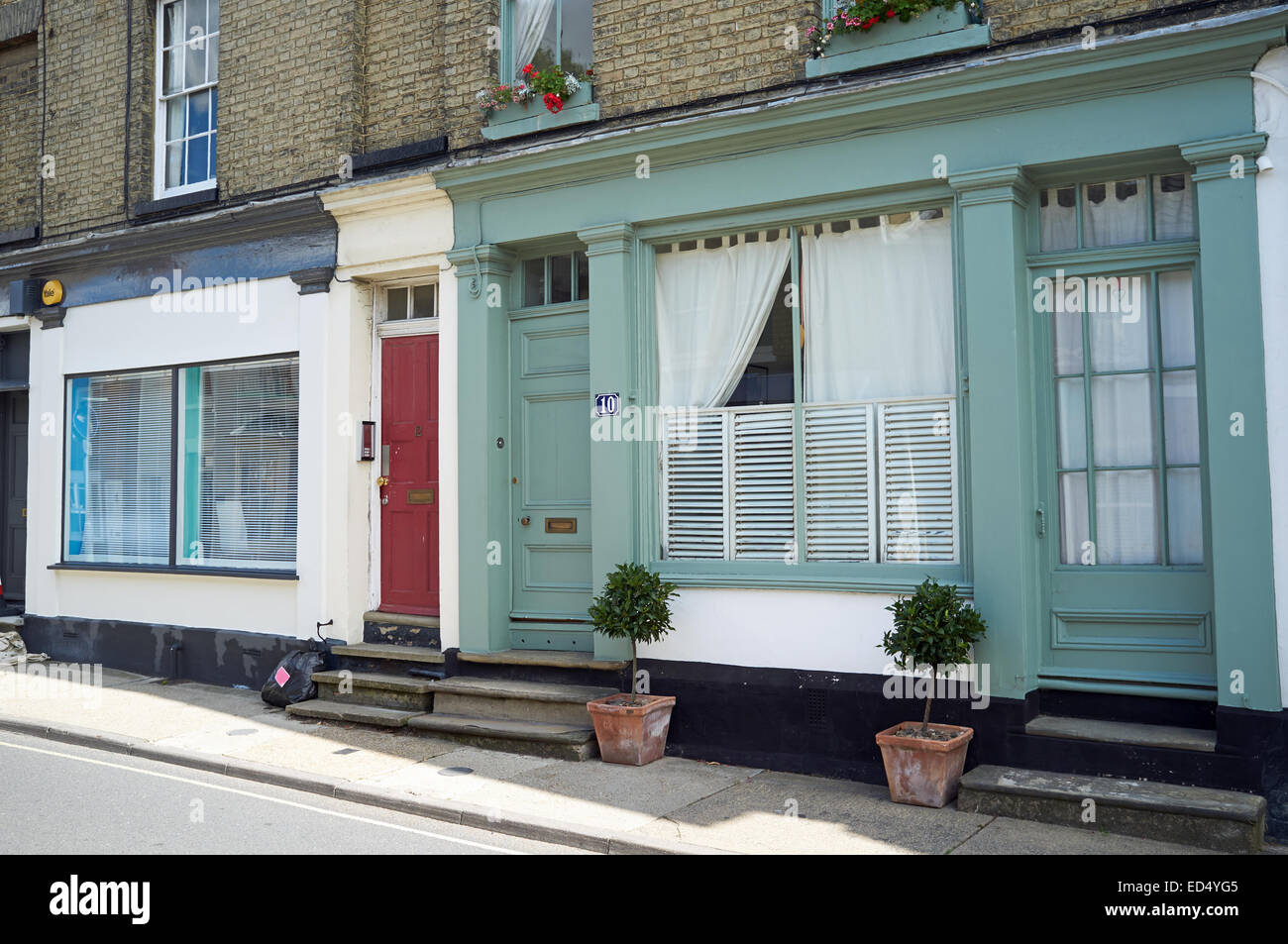 Commercial properties Woodbridge Suffolk UK Stock Photo