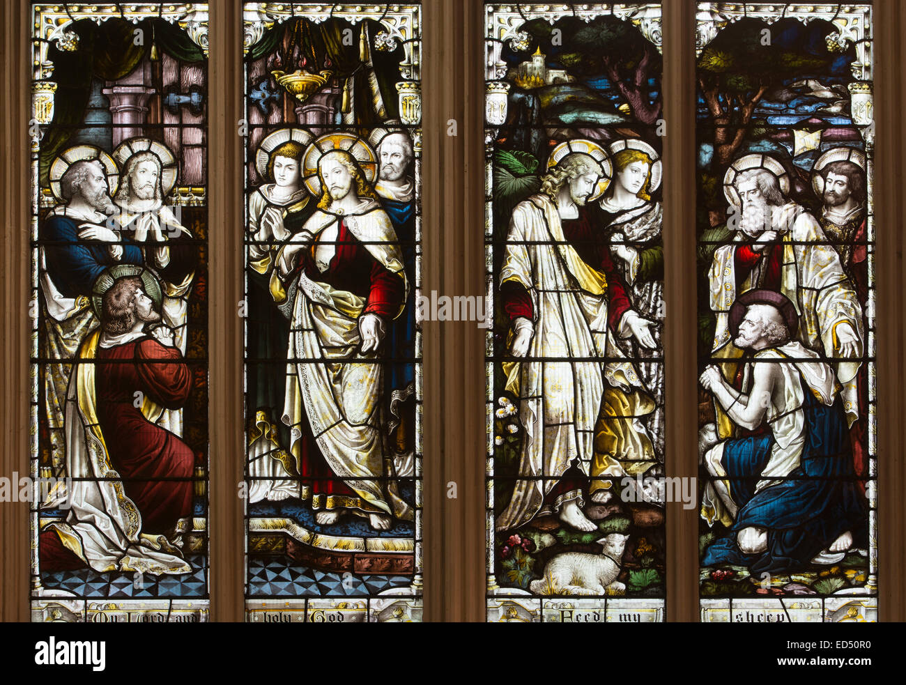 Leicester cathedral windows hires stock photography and images Alamy