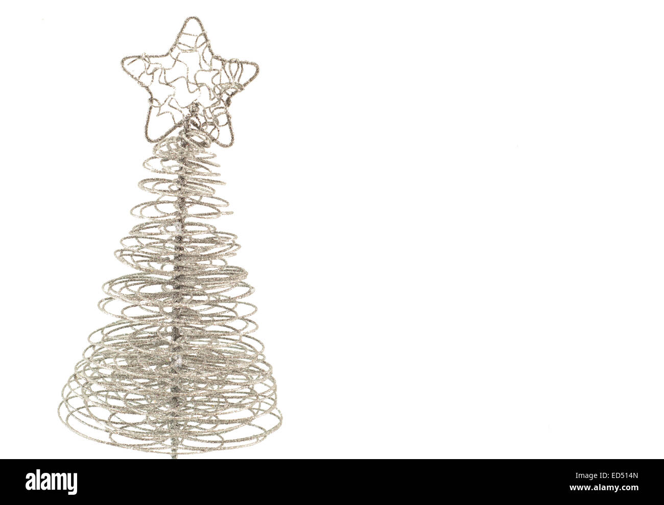 Silver shiny christmas tree hi-res stock photography and images - Alamy