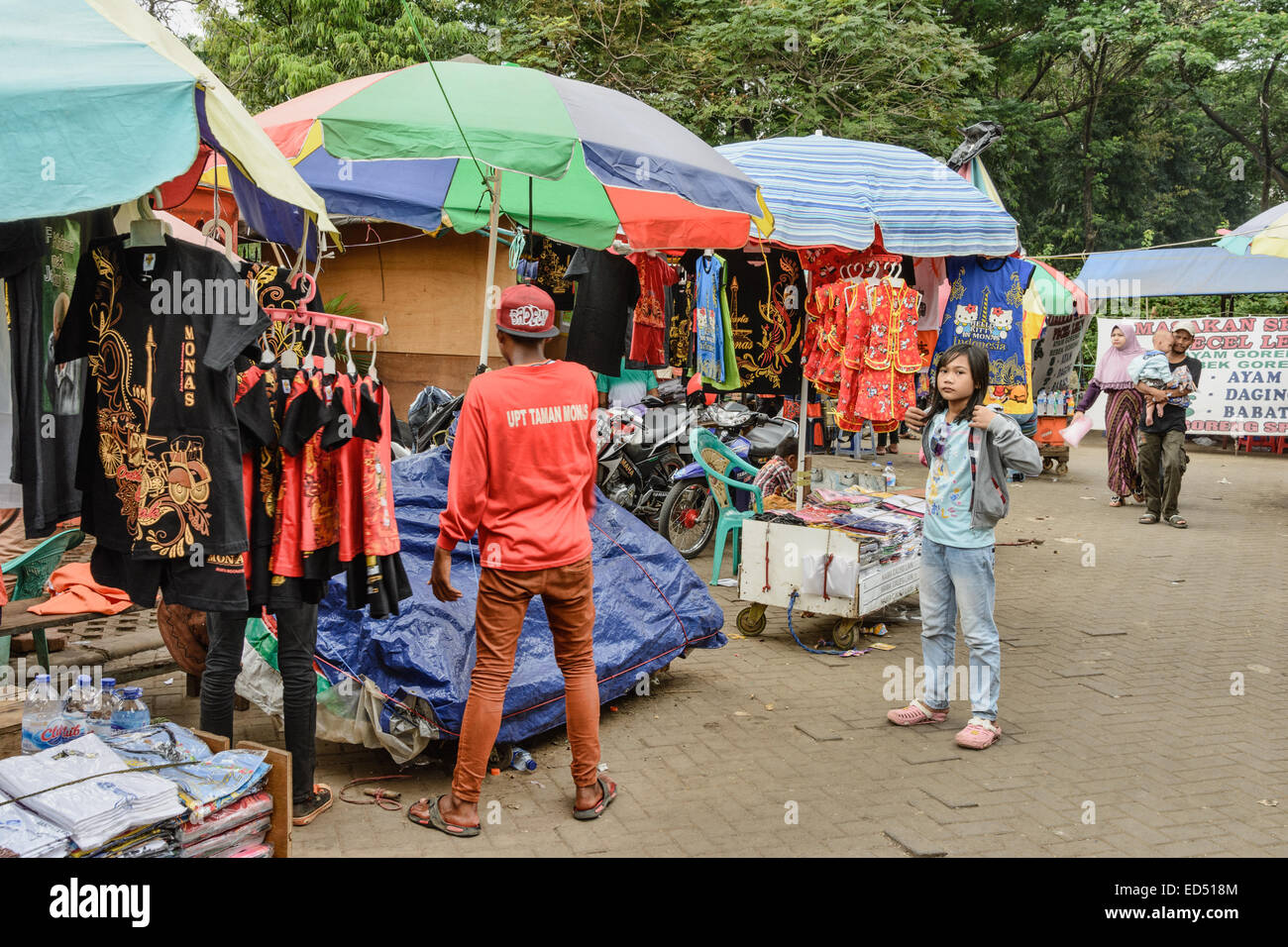 Food and Souvenirs for Sale near Monas, Jakarta Stock Photo Alamy
