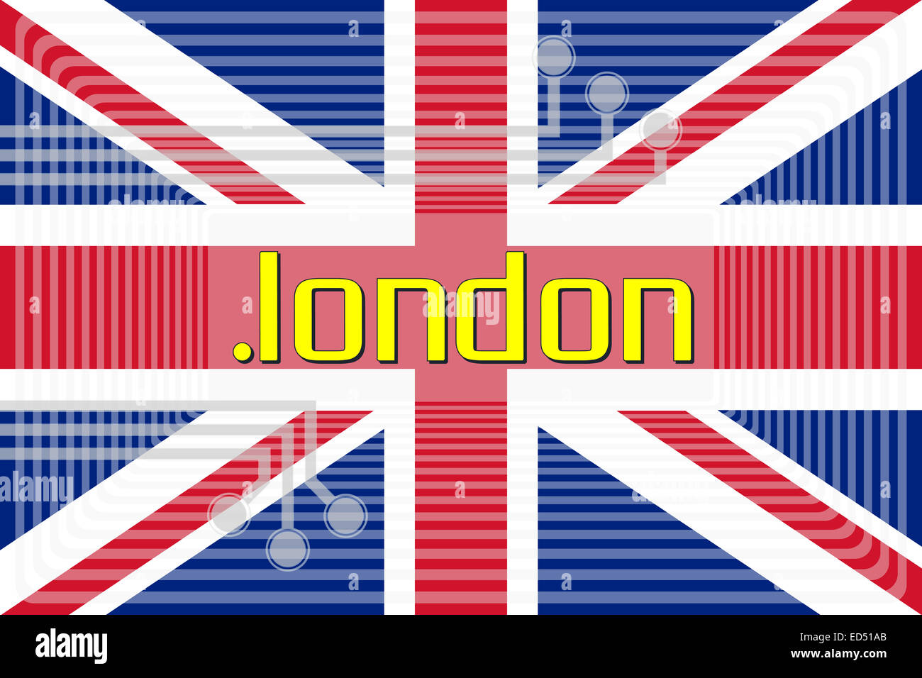 Illustration of internet address dot london domain name Stock Photo