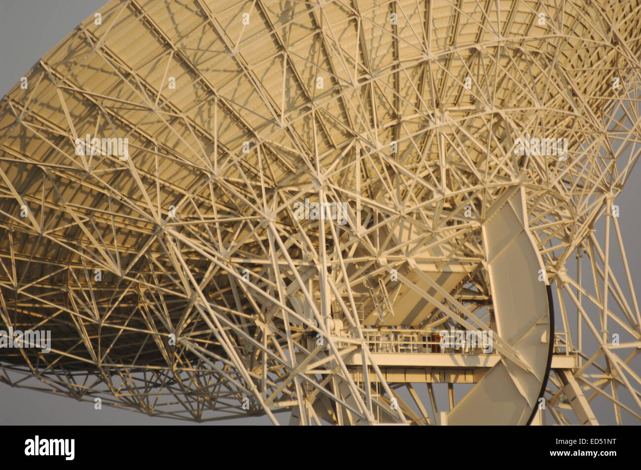 Radiotelescope: Radioastronomy station in Medicina, Italy a part of European Very Long Baseline Interferometry Network SETI extraterrestrial UFO Stock Photo