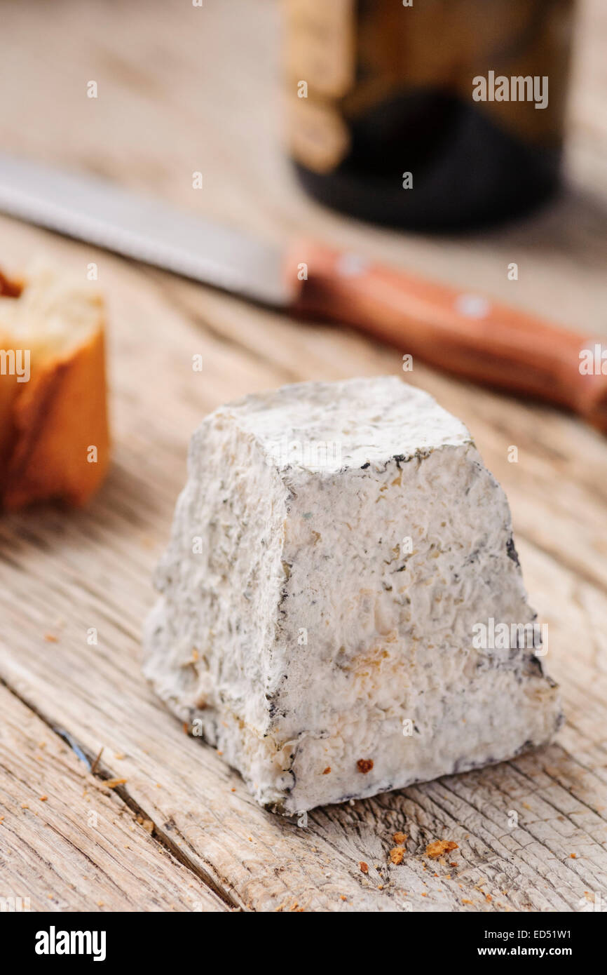 Valencay cheese, a traditional raw goat milk cheese from the Touraine