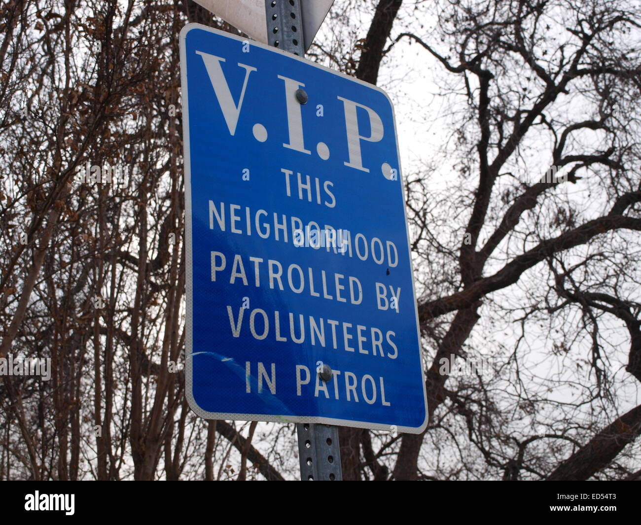 A neighborhood watch area sign manned with volunteers Stock Photo Alamy