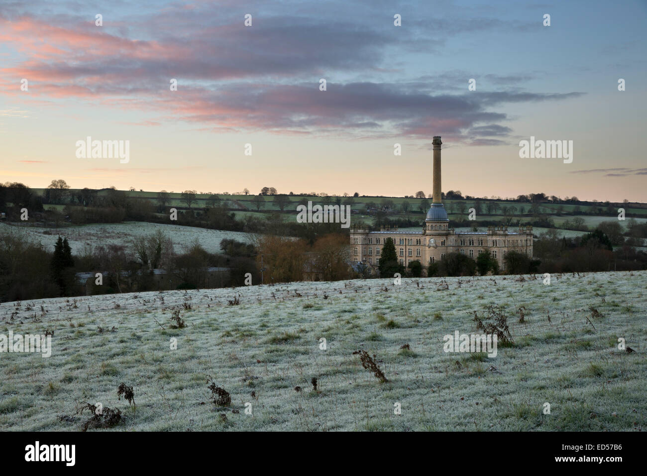 Bliss Mill on frosty morning, Chipping Norton, Cotswolds, Oxfordshire, England, United Kingdom, Europe Stock Photo