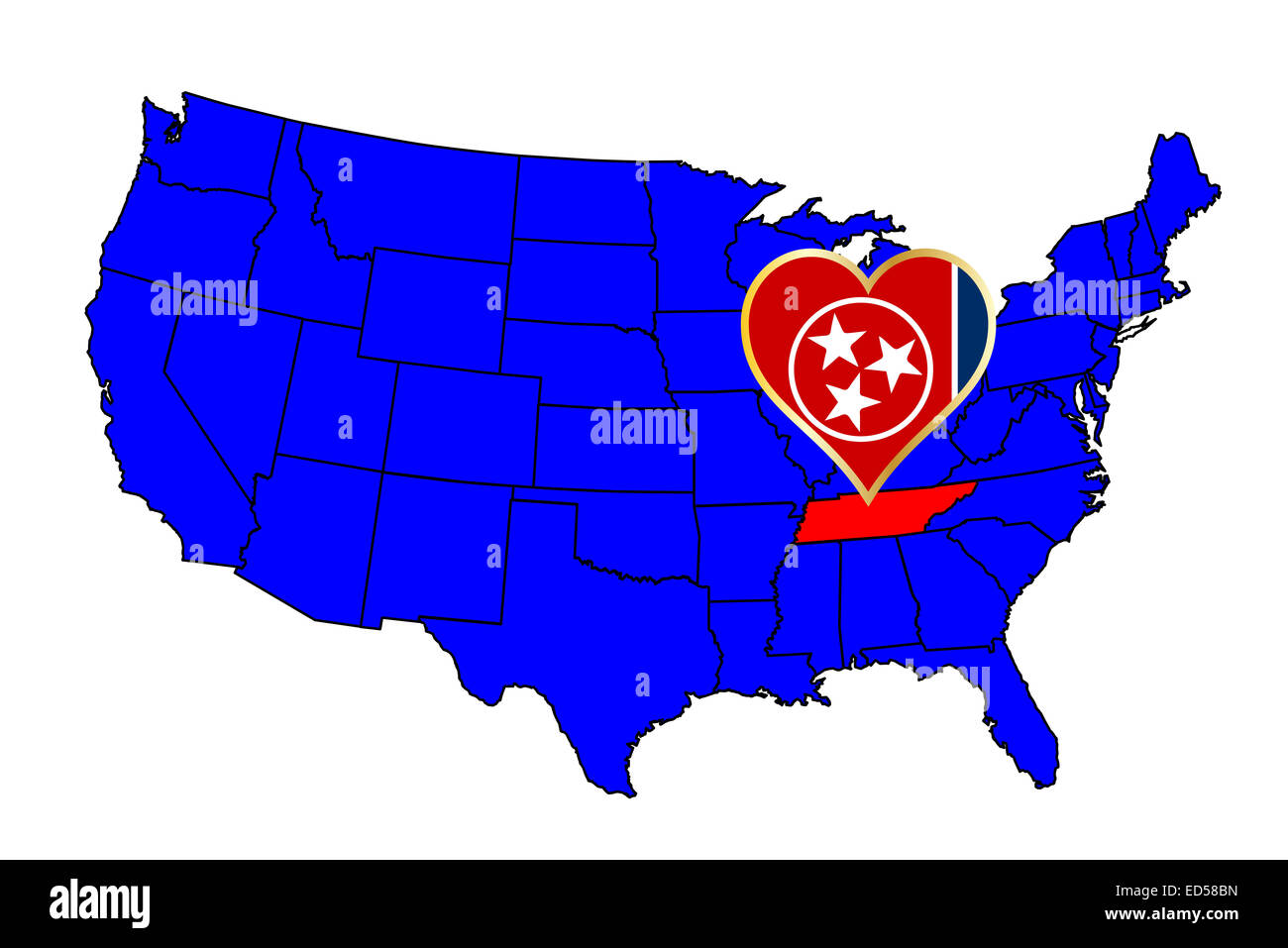 Tennessee Red State Icon High-Res Vector Graphic - Getty Images, image size:1300x957
