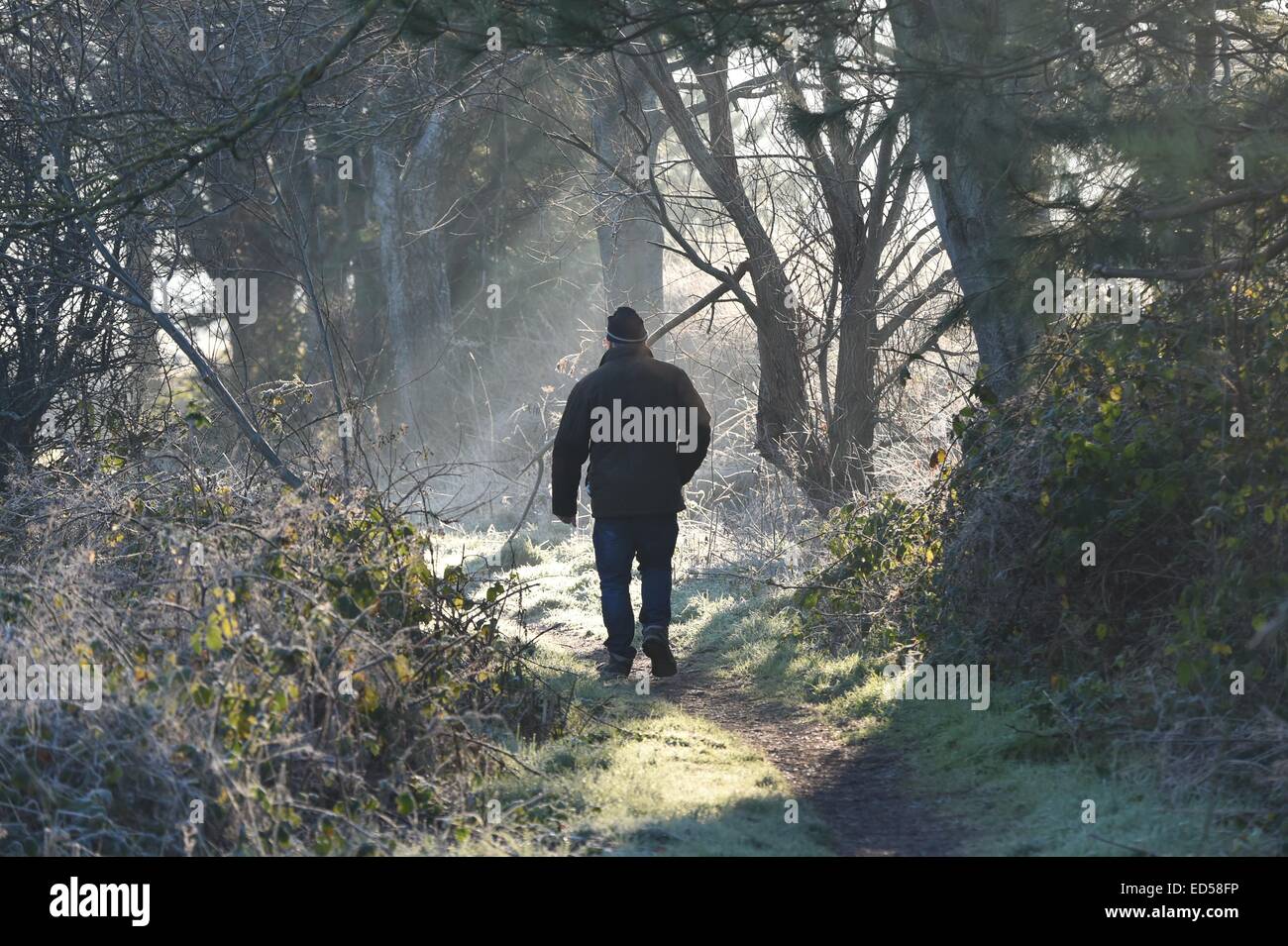 Aberystwyth wales UK   Sunday 28 December 2014   A cold clear frosty morning in Aberystwyth Wales   Photo keith morris / Alamy live news Stock Photo