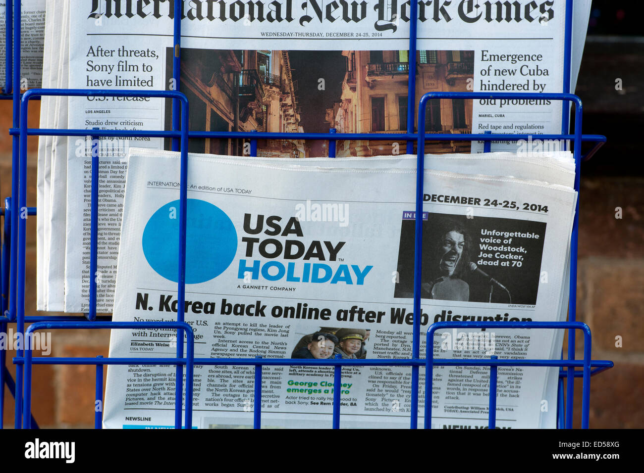 USA Today newspaper on sale in the UK. Stock Photo