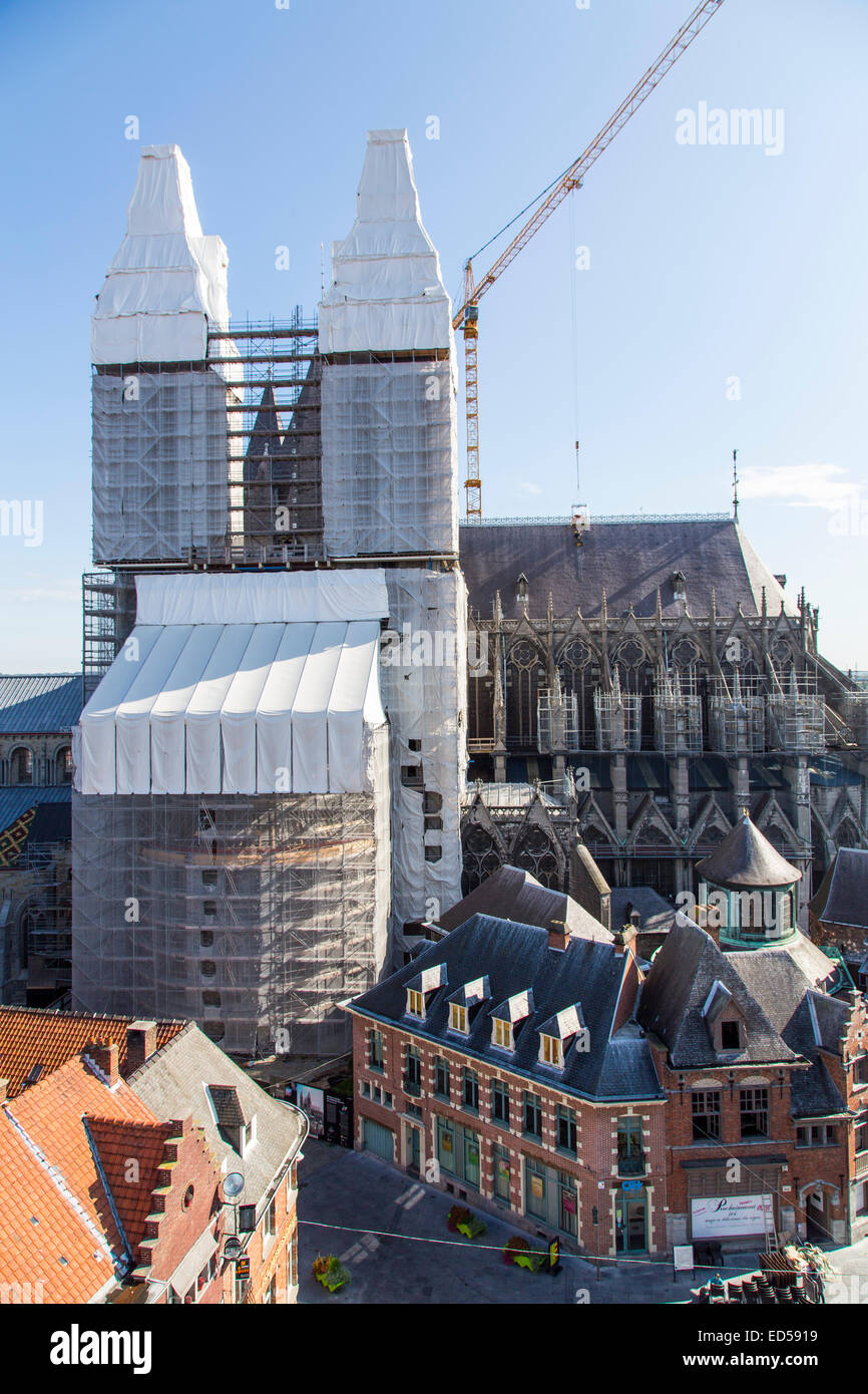 Notre Dame Cathedral, Cathedral of Our Lady, UNESCO World Heritage Site, extensive restoration work, Stock Photo