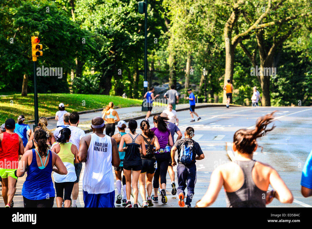 Half Marathon training practice run, Central Park, Manhattan, New York