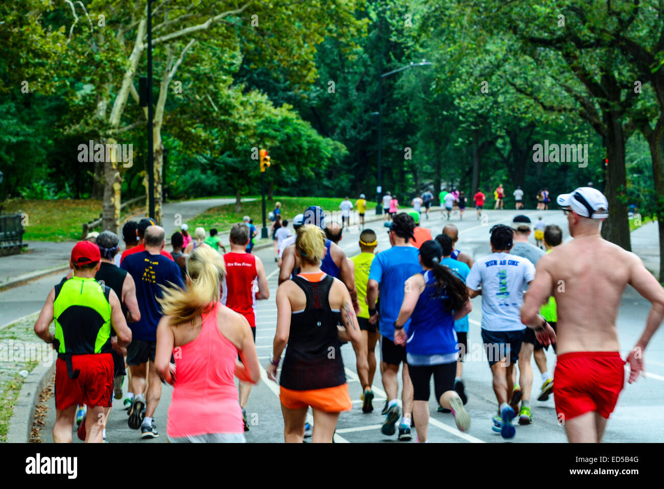 Half Marathon training practice run, Central Park, Manhattan, New York