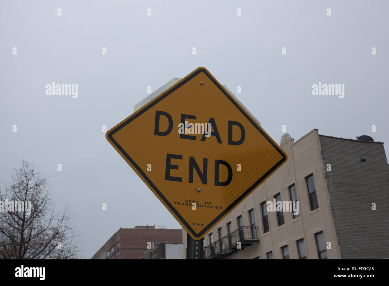 Dead End traffic sign. Stock Photo