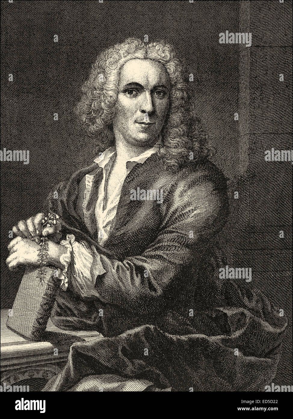 Carl Linnaeus, or Carl von Linné, 1707-1778, a Swedish botanist, physician, and zoologist, Carl von Linné, oder Carl Nilsson Li Stock Photo