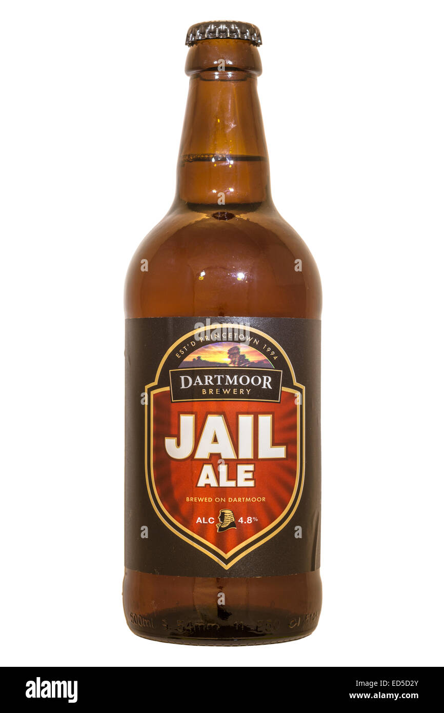 Dartmoor Brewery Jail Ale beer bottle current 2015 Stock Photo