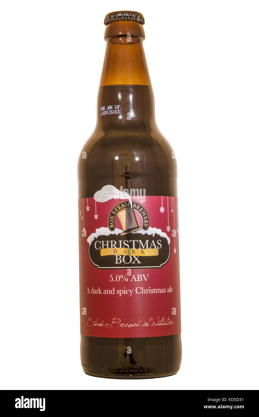 Box Steam Brewery Christmas Dark Box beer bottle current 2015