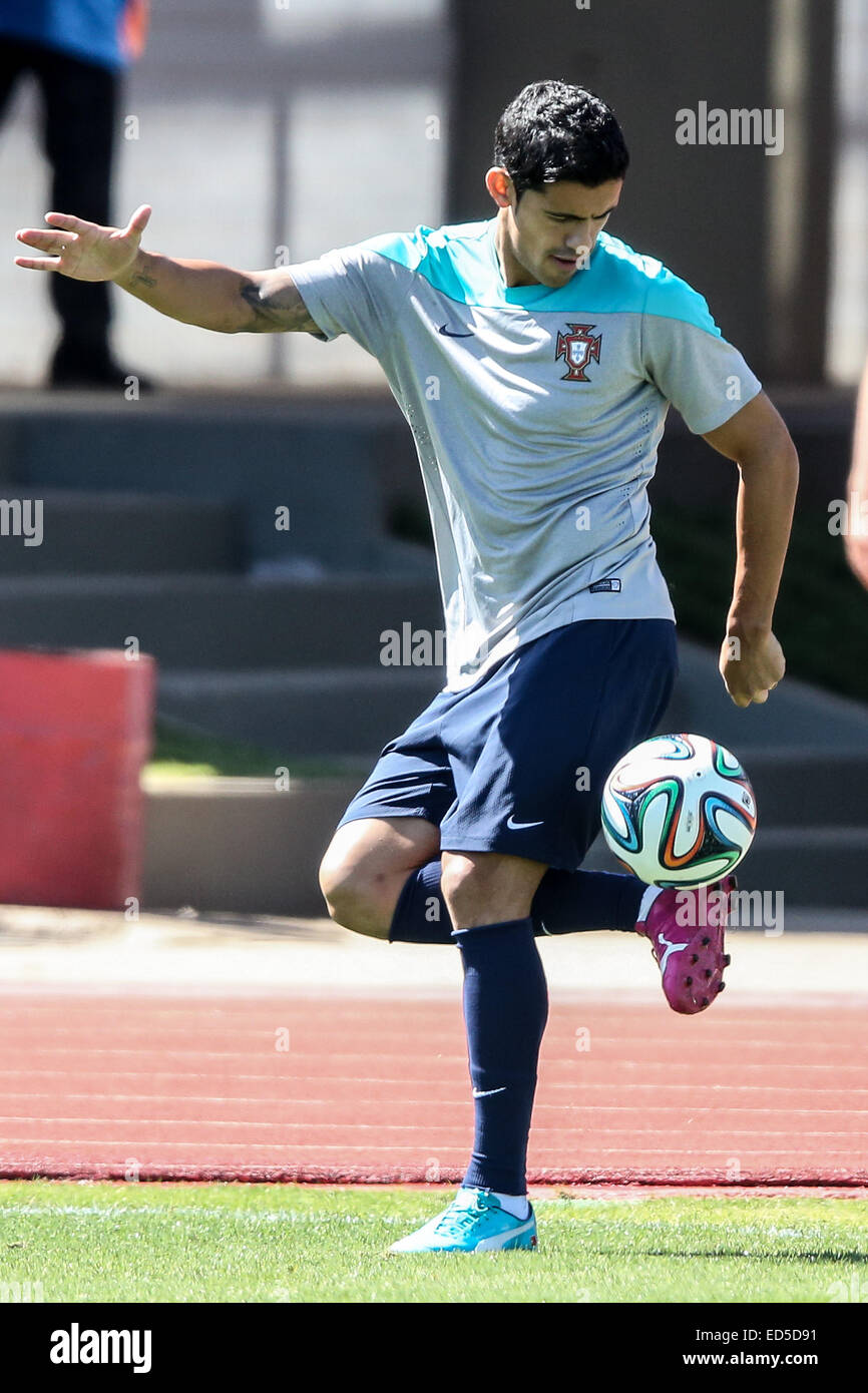 2014 FIFA World Cup - Portugal Training  Featuring: Ricardo Costa Where: Brasilia, Brazil When: 25 Jun 2014 Stock Photo