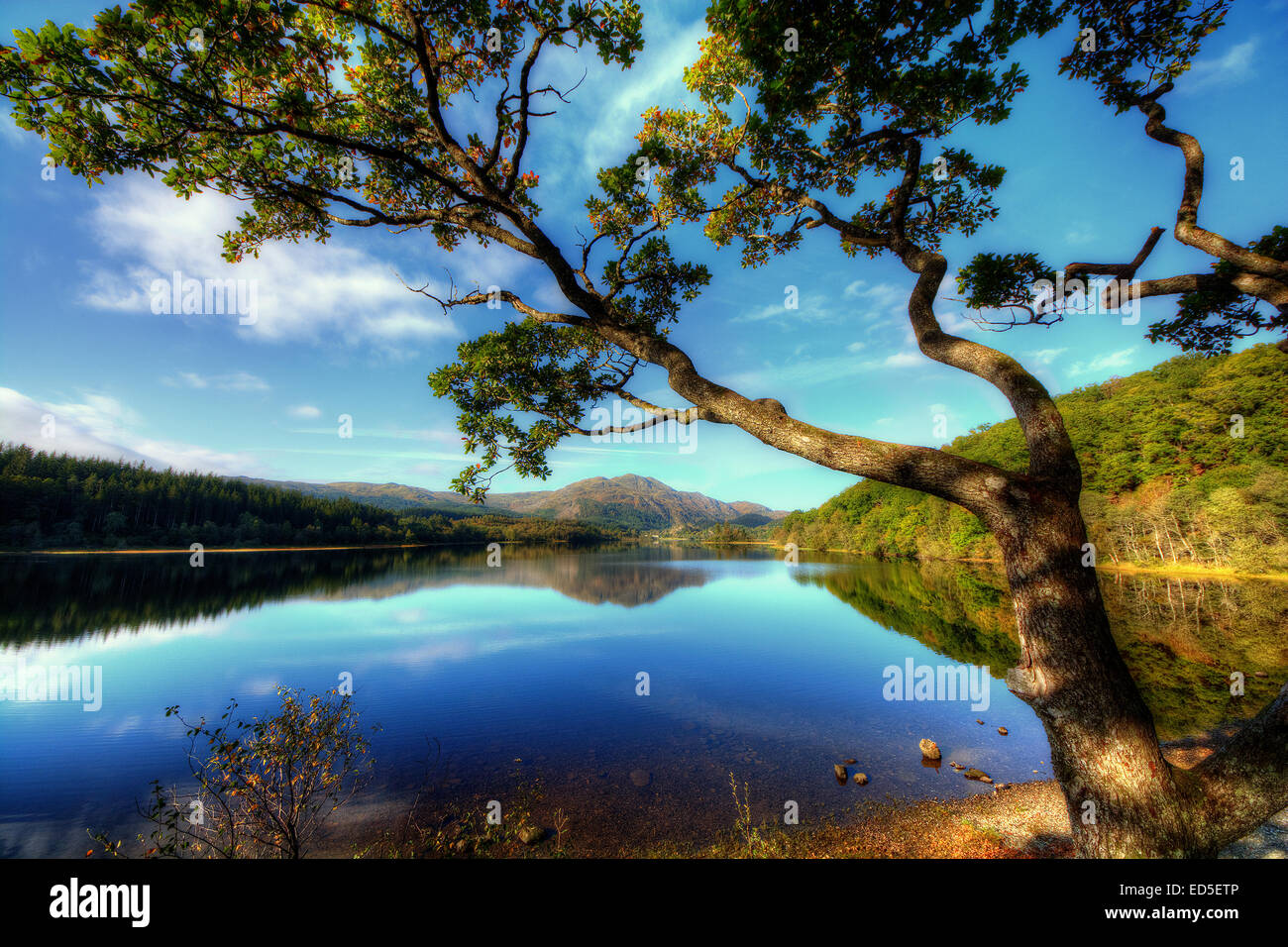 Loch Venachar as seen in Loch Lomond and The Trossachs National Park ...