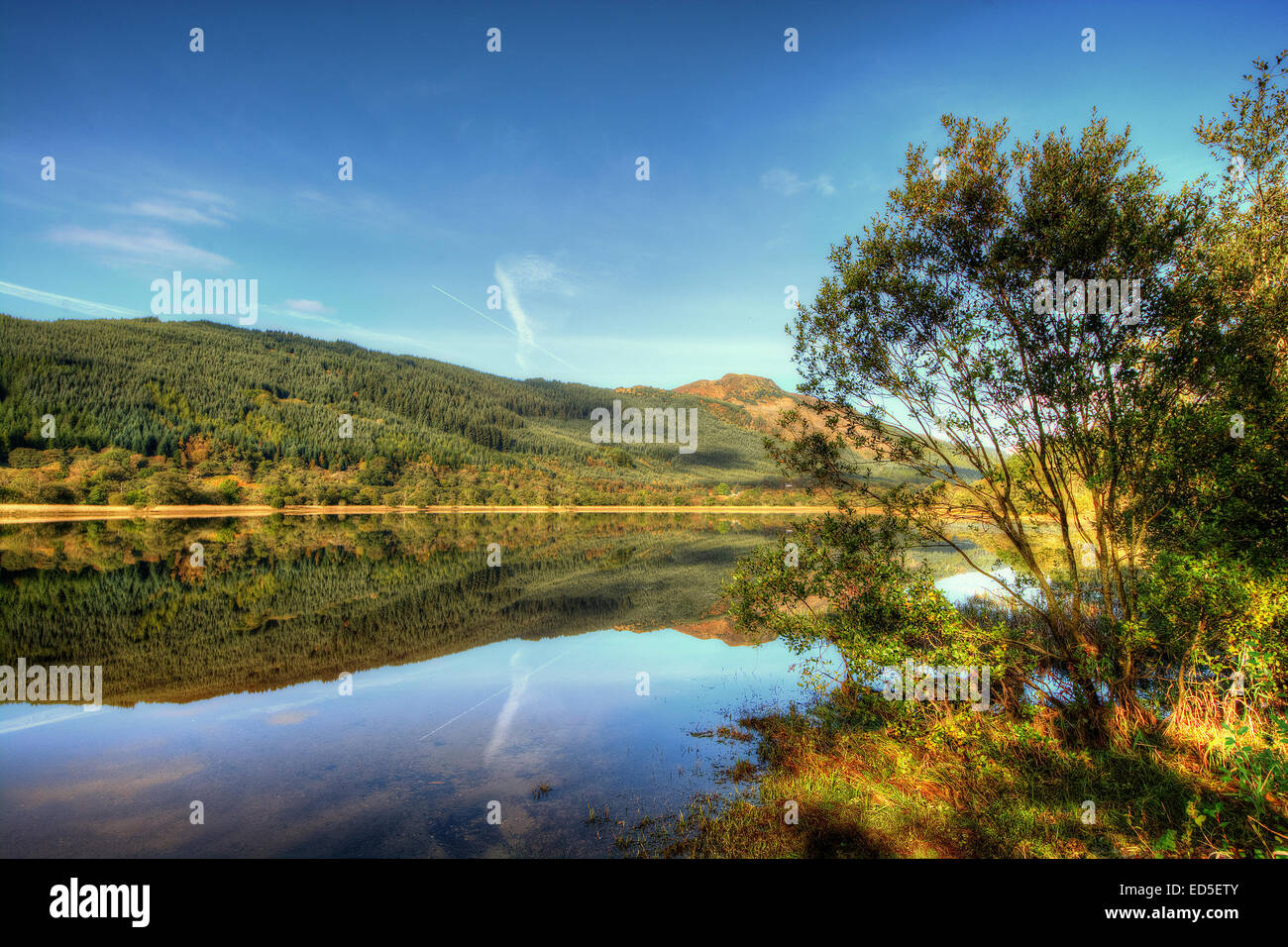 Loch Lubnaig in the Loch Lomond and Trossachs National Park, Scotland ...