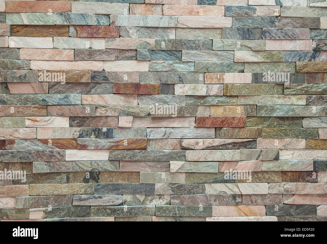 Fake Stone Brick Wall Facade Inside Apartment Interior