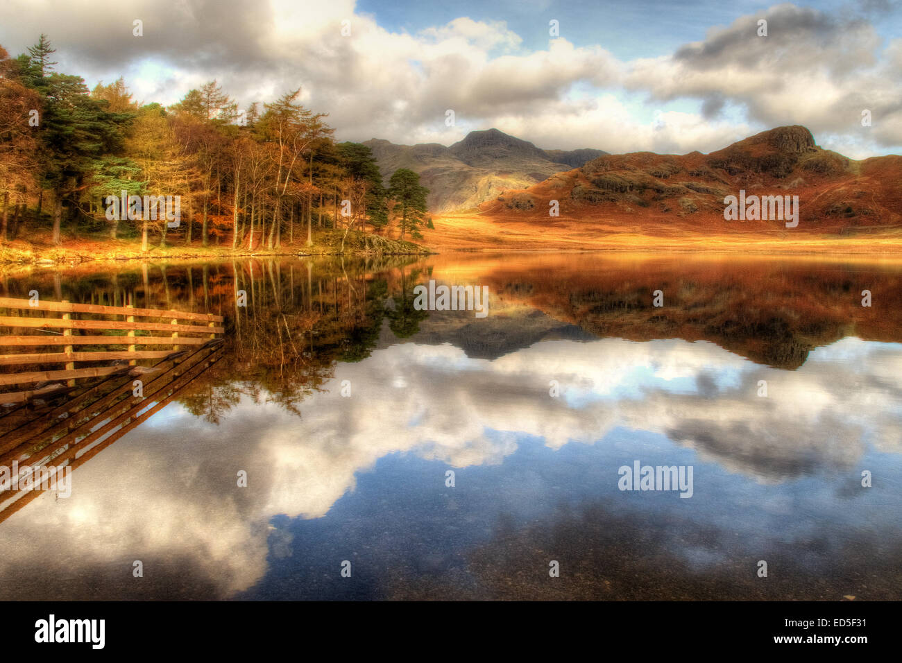 Blea Tarn in the Lake District National Park, Cumbria. Lake District
