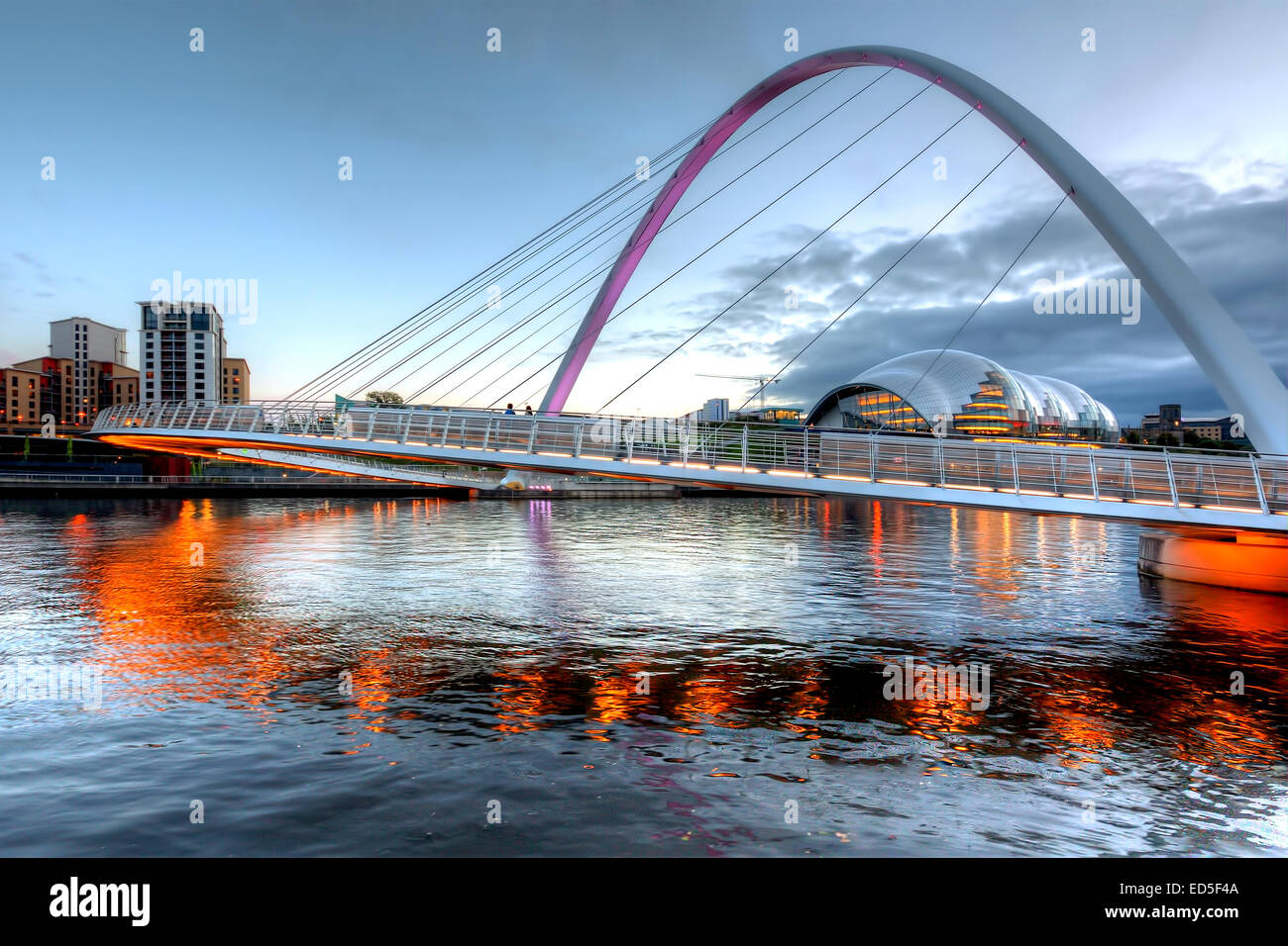 The Millennium Bridge as seen from Newcastle Quays. Newcastle Canvas
