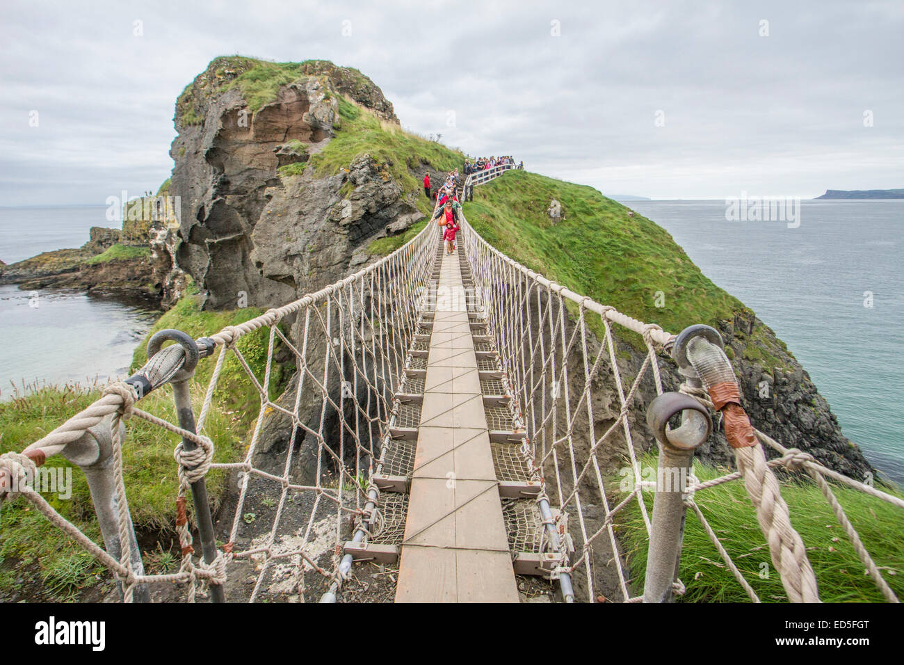 CarrickaRede Rope Bridge, Co. Antrim Stock Photo Alamy
