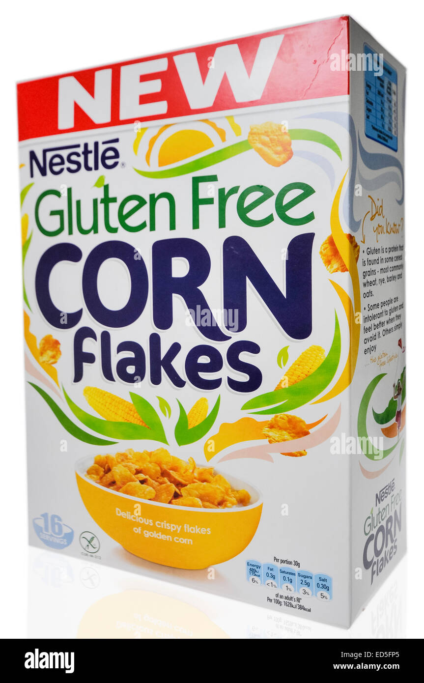 Nestle Gluten Free cornflakes Stock Photo