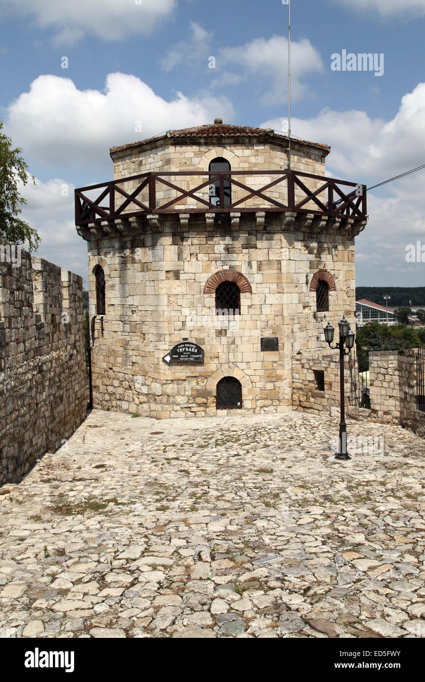 The walls of Kalemegdan Fortress in Belgrade, Serbia. The fortress