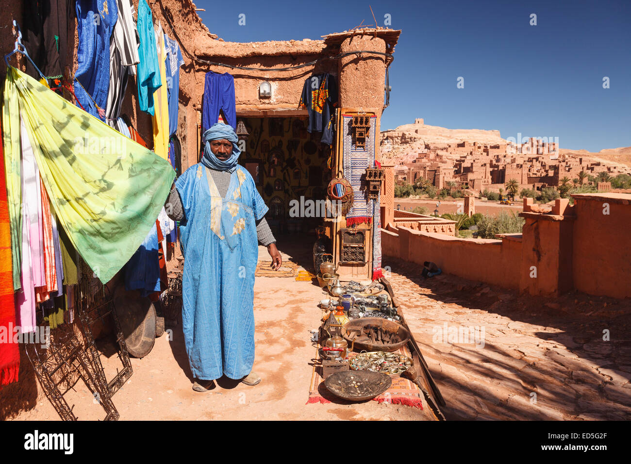 Shop. Ait ben haddou. Atlas mountian. Morocco. North Africa. Africa Stock Photo