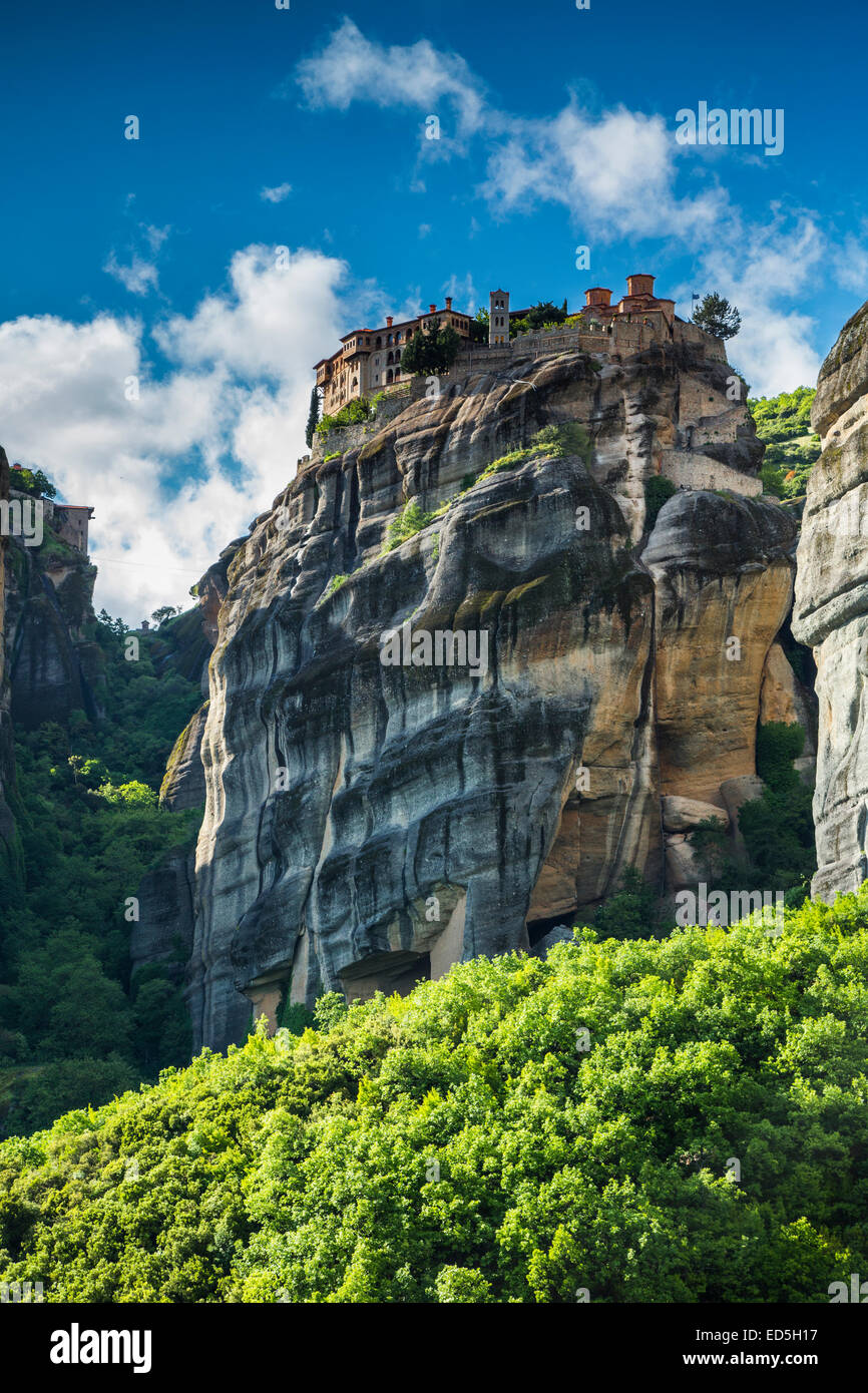 The complex of Orthodox monasteries of Meteora, Greece Stock Photo