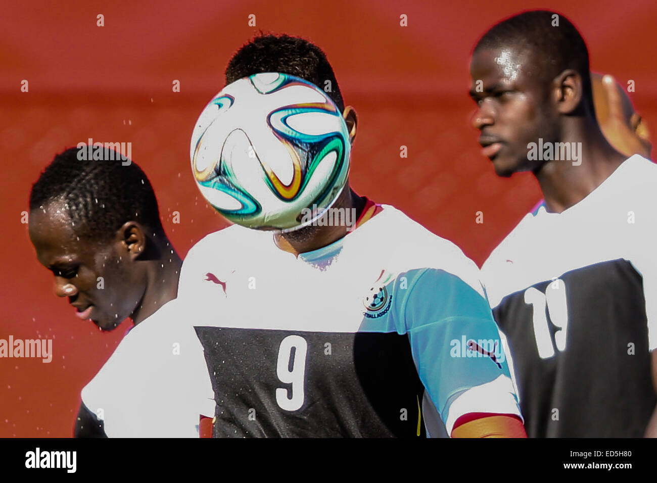 2014 FIFA World Cup - Ghana training at the National Stadium of Brazil Mane Garrincha Salvador ahead of their game against Portugal  Featuring: Kevin Prince Boateng Where: Brasilia, DF, Brazil When: 25 Jun 2014 Stock Photo